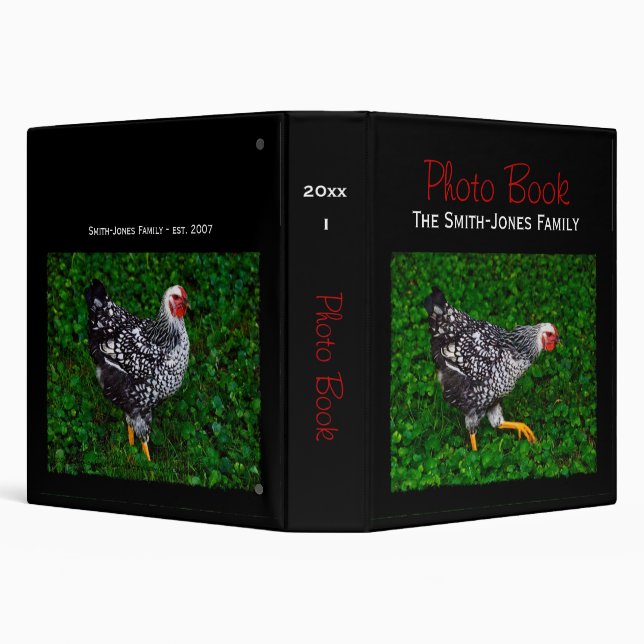 Beautiful hen (1.5") binder (Background)