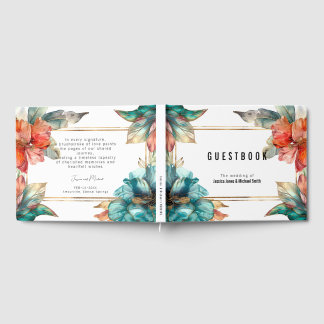 Beautiful Hibiscus Serenade Paradise Guest Book