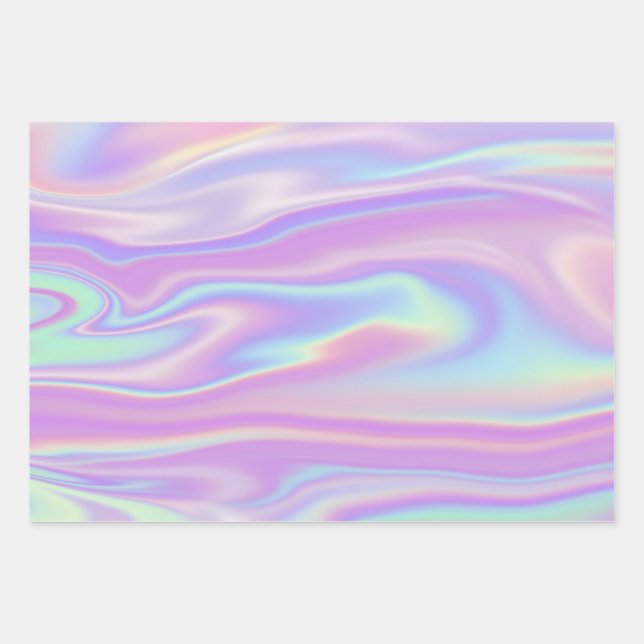 Beautiful Holographic Wrapping Paper  (Front)