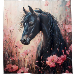 Beautiful Horse Blush Pink Wildflowers