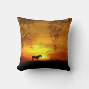Beautiful Horse Decor Throw Pillow