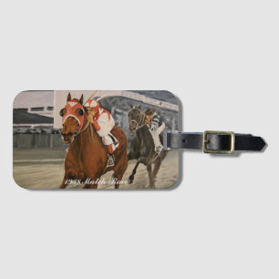 Beautiful Horse Delights Owners in Classic Race Lu Luggage Tag