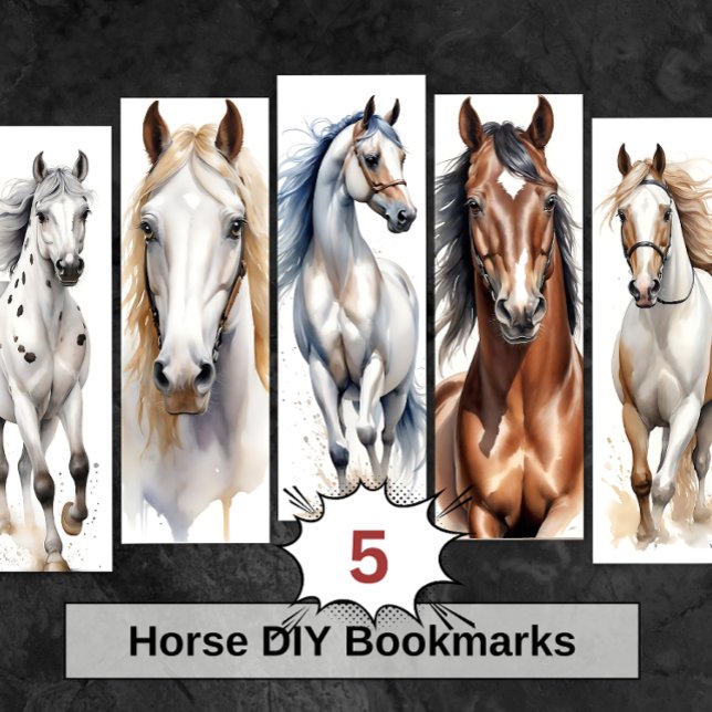 Beautiful Horse DIY Bookmarks (Creator Uploaded)