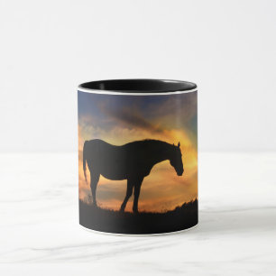 Beautiful Horse in Southwestern Sky Mug