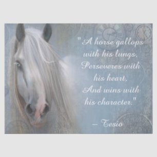 Beautiful Horse Inspirational Quote Tissue Paper