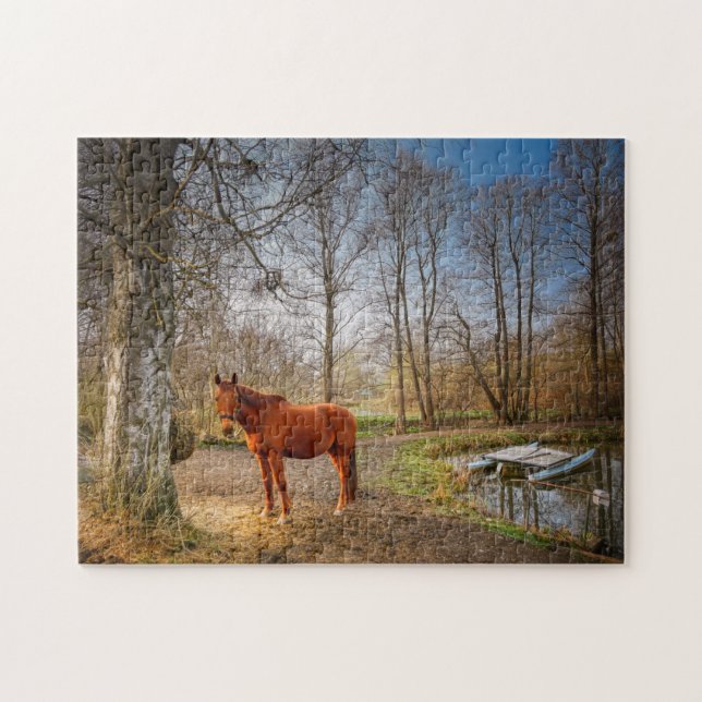 Beautiful horse jigsaw puzzle (Horizontal)