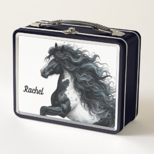 Beautiful Horse Metal Lunch Box