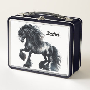 Beautiful Horse Metal Lunch Box