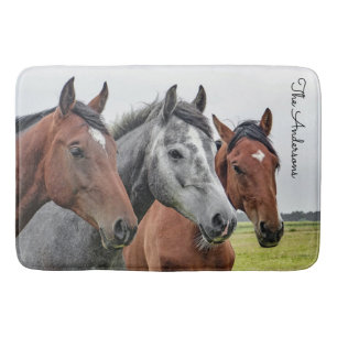Beautiful Horse Personalized Bath Mat