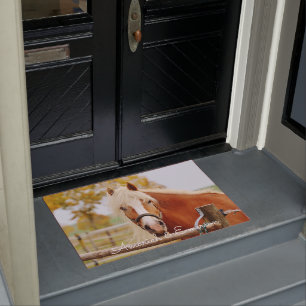 Beautiful Horse Personalized Doormat