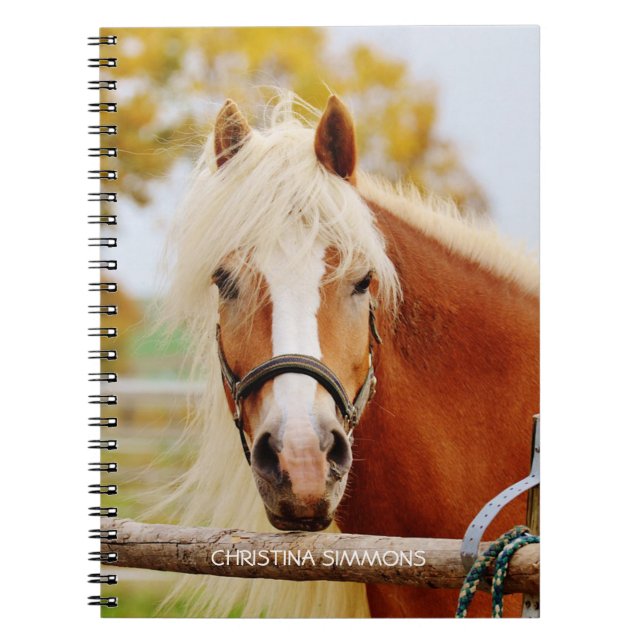 Beautiful Horse Personalized Notebook (Front)