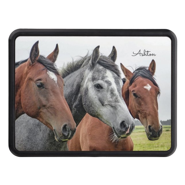 Beautiful Horse Personalized Trailer Hitch Cover (Front)