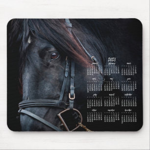 Beautiful Horse Photo Calendar 2023 Mouse Pad
