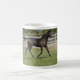 Beautiful Horse Running in a field Coffee Mug
