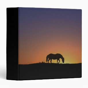 Beautiful Horse Silhouette Notebook Binder