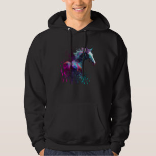 Beautiful Horse  Splash Equestrian Horse Trainer 2 Hoodie
