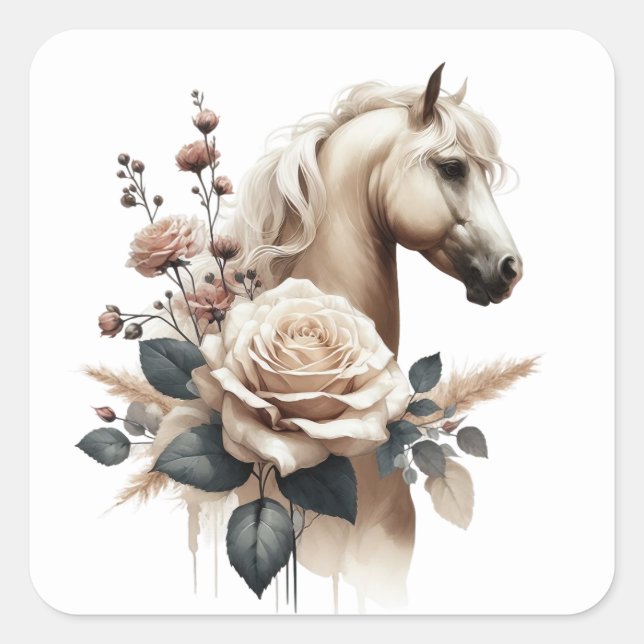 Beautiful Horse Stickers (Front)