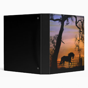 Beautiful Horse Three Ring Binder