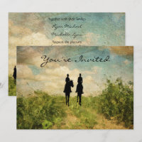 Beautiful Horseback Riding Couple Horse Wedding