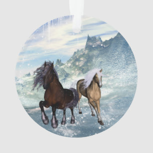 Beautiful horses ornament