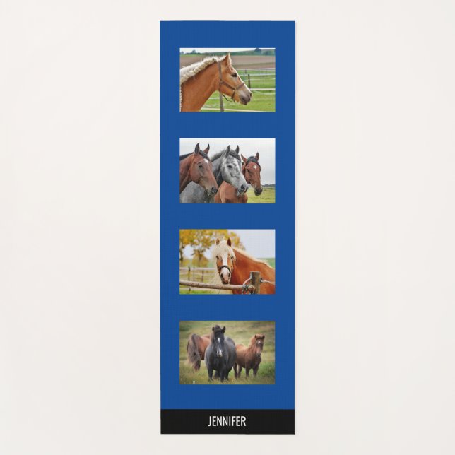 Beautiful Horses Personalized Yoga Mat (Front)