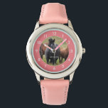 Beautiful horses pink children's watch<br><div class="desc">Beautiful horses pink children's Watch.</div>