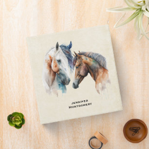 Beautiful Horses Western Boho Style Binder