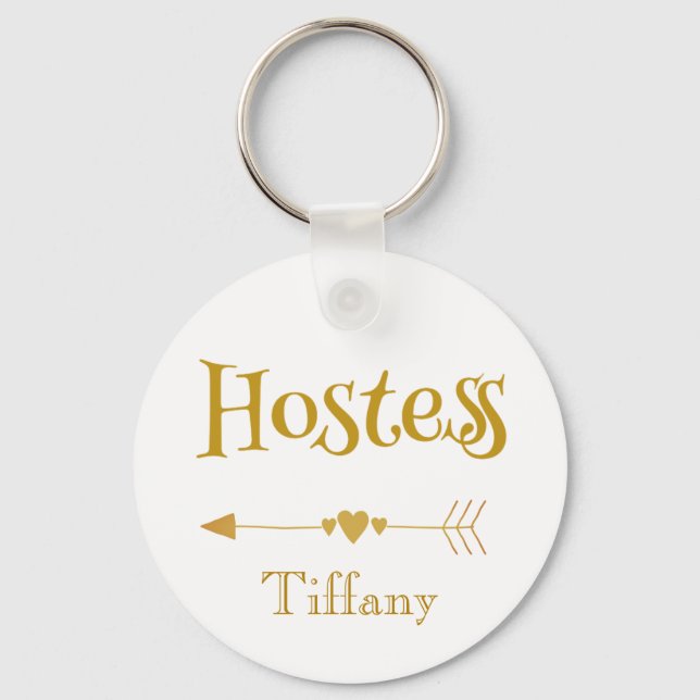 Beautiful Hostess Gifts Keychain (Front)
