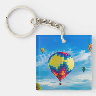 Beautiful Hot Air Balloons Keychain