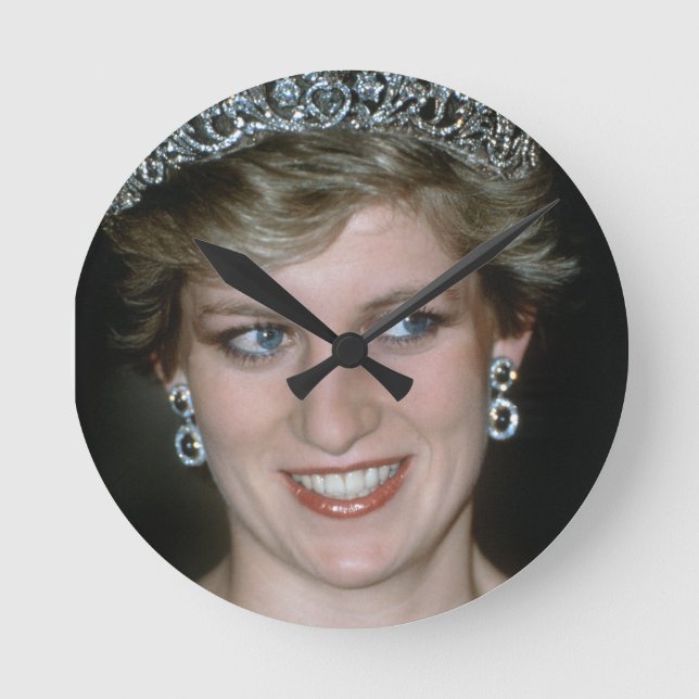 Beautiful! HRH Princess of Wales Round Clock (Front)