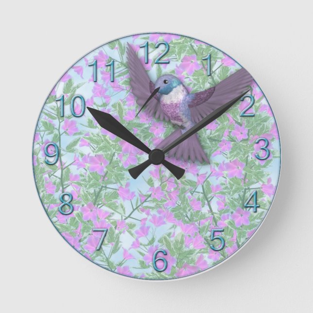 Beautiful Hummingbird Clock (Front)