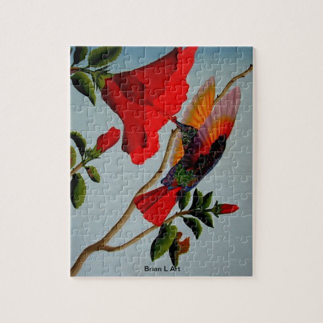 Beautiful Hummingbird Jigsaw Puzzle (Vertical)