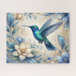 Beautiful Hummingbird Jigsaw Puzzle<br><div class="desc">Beautiful Hummingbird
Art/illustration
colorful
customizable</div>