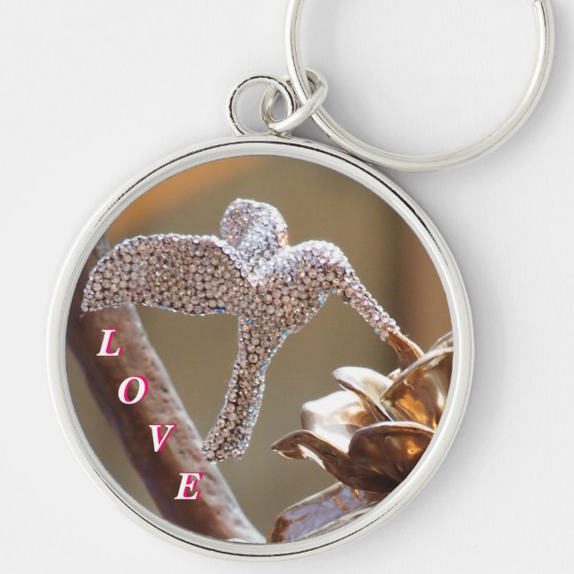 Beautiful Hummingbird Keychain (Front)