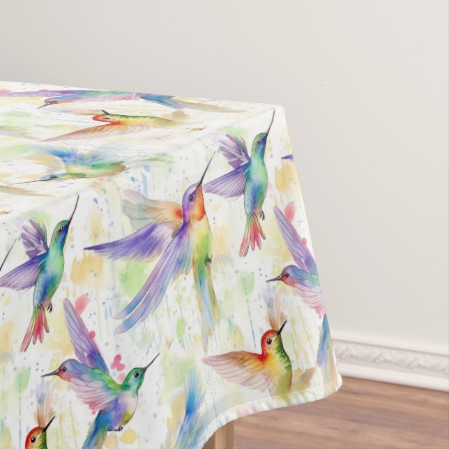Beautiful hummingbirds tablecloth (In Situ)
