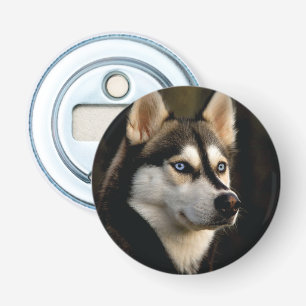 Beautiful Husky Throw Pillow Bottle Opener