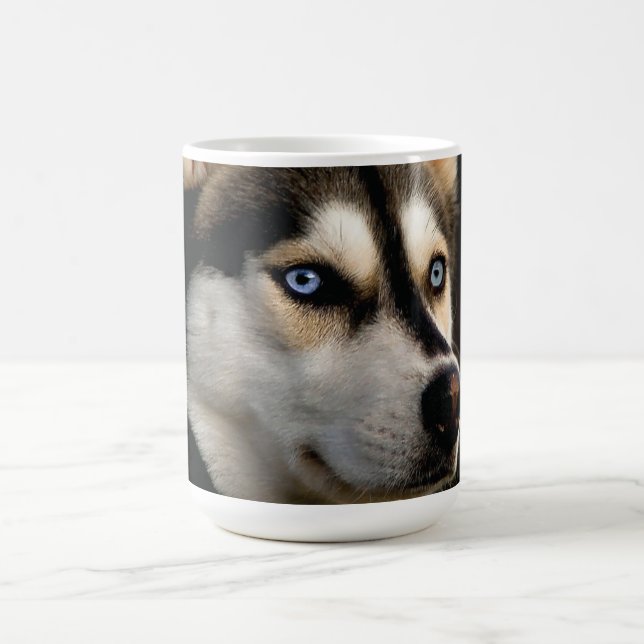 Beautiful Husky Throw Pillow Coffee Mug (Center)