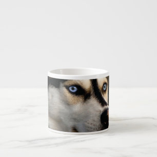Beautiful Husky Throw Pillow Espresso Cup