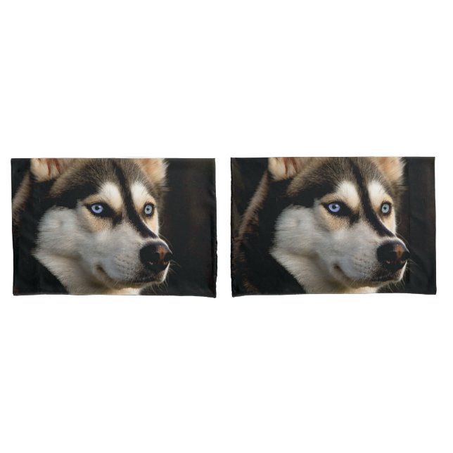 Beautiful Husky Throw Pillow Pillowcase (Front-Set)