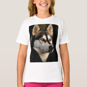Beautiful Husky Throw Pillow T-Shirt