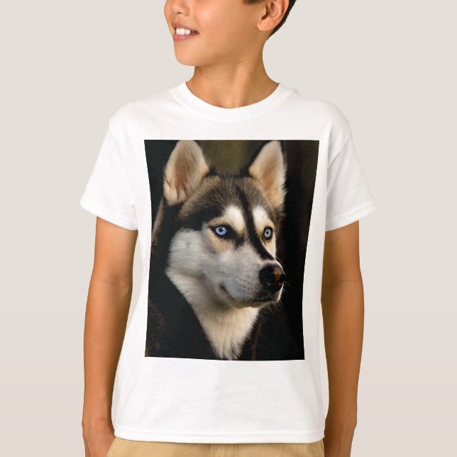 Beautiful Husky Throw Pillow T-Shirt (Front)