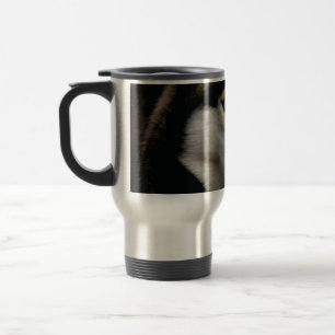 Beautiful Husky Throw Pillow Travel Mug