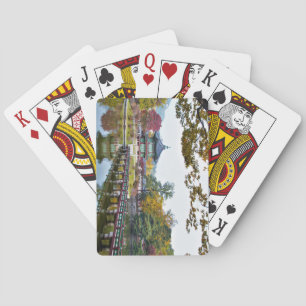 Beautiful Hyangwonjeong Pavilion and Pagoda Playing Cards