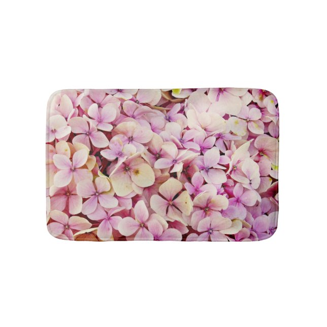 Beautiful Hydrangea Flowers Bath Mat (Front)