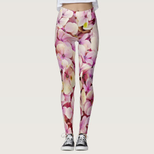 Beautiful Hydrangea Flowers Leggings