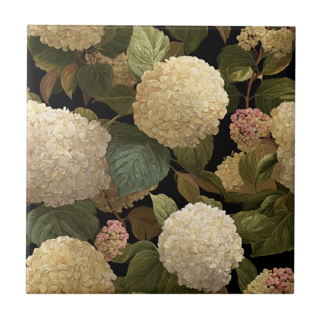 Beautiful  Hydrangeas  Tiles  For Bathroom Floor (Front)