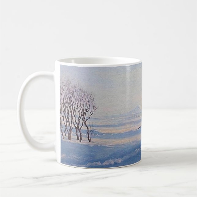 Beautiful Iceland winter scape fine art scenery  Coffee Mug (Left)