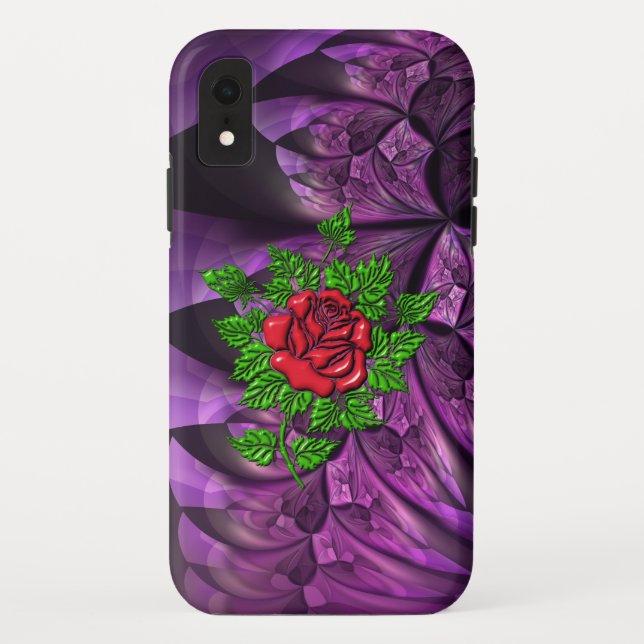 Beautiful Iconic Red Rose Case-Mate iPhone Case (Back)