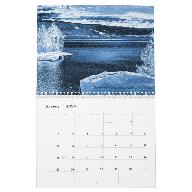 Beautiful Idaho Calendar (Jan 2026)