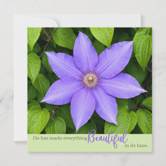 Beautiful in Its Time | Purple Clematis